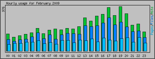 Hourly usage
