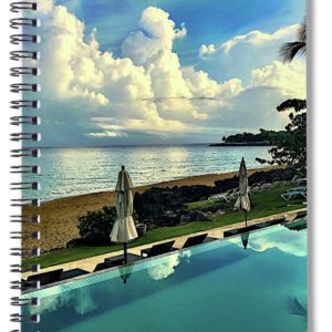 poolside scenery notebook