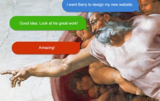 I want Barry to design my new website