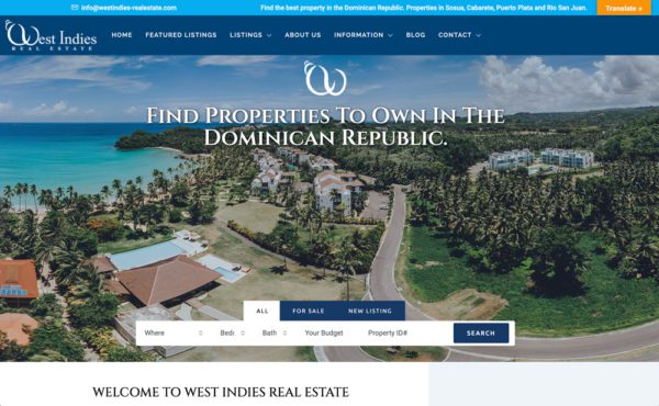 West Indies Real Estate Website
